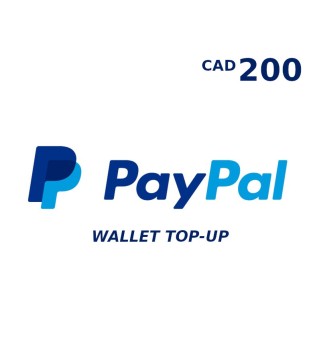 PayPal Wallet 200 CAD Top Up CA Key 